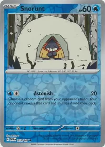 Snorunt（TWM 051/167 Reverse Holo / Twilight Masquerade / Scarlet & Violet）