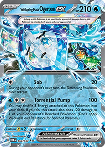 Wellspring Mask Ogerpon ex（TWM 064/167 Double Rare / Twilight Masquerade / Scarlet & Violet）