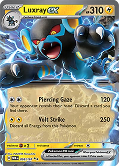 Luxray ex（TWM 068/167 Double Rare / Twilight Masquerade / Scarlet & Violet）