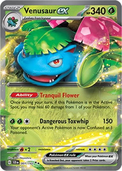 Venusaur ex（SCR 001/142 Double Rare / Stellar Crown / Scarlet & Violet）