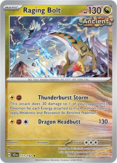 Raging Bolt（SCR 111/142 Rare / Stellar Crown / Scarlet & Violet）