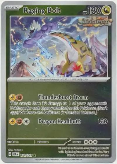 Raging Bolt（SCR 111/142 Reverse Holo / Stellar Crown / Scarlet & Violet）