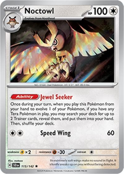 Noctowl（SCR 115/142 Rare / Stellar Crown / Scarlet & Violet）