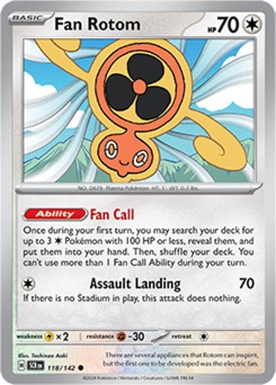 Fan Rotom（SCR 118/142 Common / Stellar Crown / Scarlet & Violet）