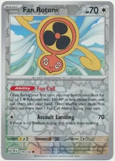 Fan Rotom（SCR 118/142 Reverse Holo / Stellar Crown / Scarlet & Violet）