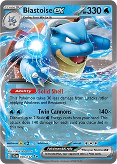 Blastoise ex（SCR 030/142 Double Rare / Stellar Crown / Scarlet & Violet）