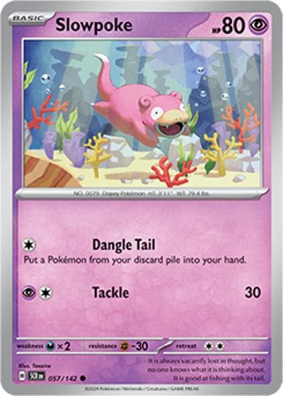 Slowpoke（SCR 057/142 Common / Stellar Crown / Scarlet & Violet）
