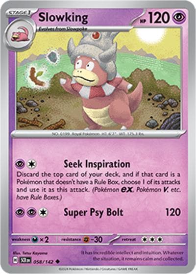 Slowking（SCR 058/142 Uncommon / Stellar Crown / Scarlet & Violet）