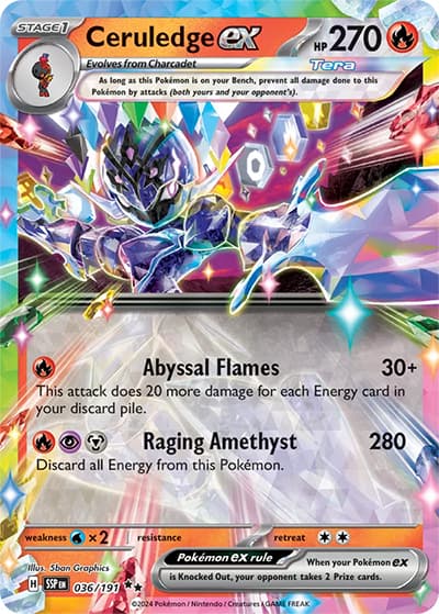 Ceruledge ex（SSP 036/191 Double Rare / Surging Sparks / Scarlet & Violet）