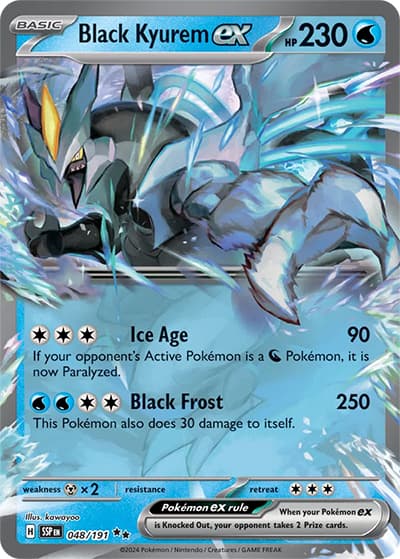 Black Kyurem ex（SSP 048/191 Double Rare / Surging Sparks / Scarlet & Violet）