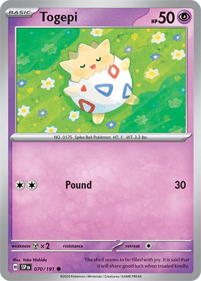 Togepi（SSP 070/191 Common / Surging Sparks / Scarlet & Violet）