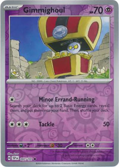 Gimmighoul（SSP 097/191 Reverse Holo / Surging Sparks / Scarlet & Violet）