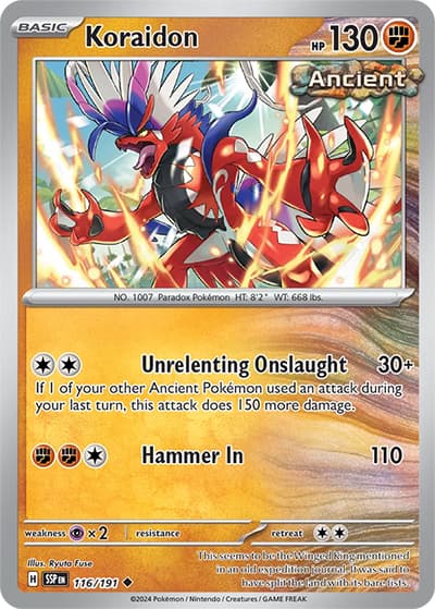 Koraidon（SSP 116/191 Uncommon / Surging Sparks / Scarlet & Violet）