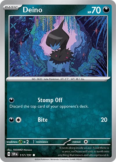 Deino（SSP 117/191 Common / Surging Sparks / Scarlet & Violet）