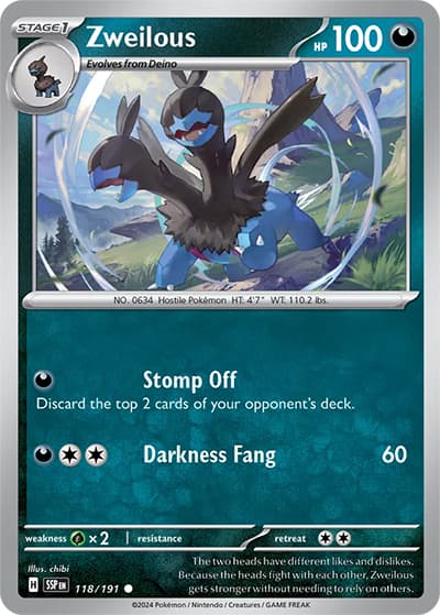 Zweilous（SSP 118/191 Common / Surging Sparks / Scarlet & Violet）