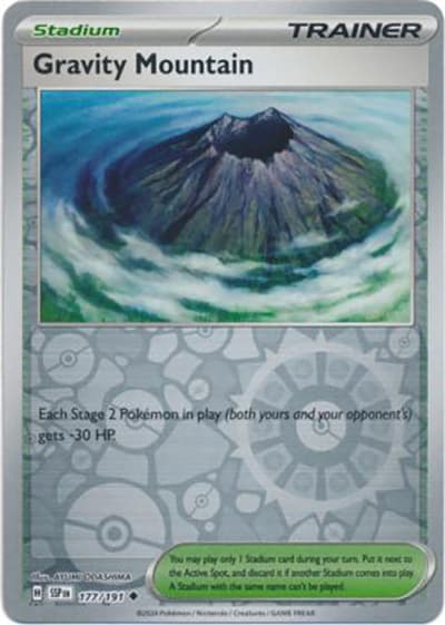 Gravity Mountain（SSP 177/191 Reverse Holo / Surging Sparks / Scarlet & Violet）