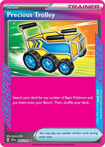 Precious Trolley（SSP 185/191 ACE SPEC rare / Surging Sparks / Scarlet & Violet）