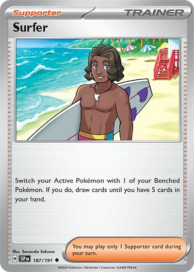 Surfer（SSP 187/191 Uncommon / Surging Sparks / Scarlet & Violet）