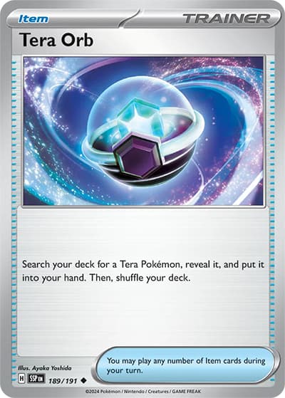 Tera Orb（SSP 189/191 Uncommon / Surging Sparks / Scarlet & Violet）