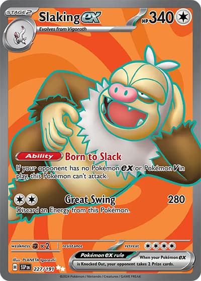 Slaking ex（SSP 227/191 Ultra Rare / Surging Sparks / Scarlet & Violet）