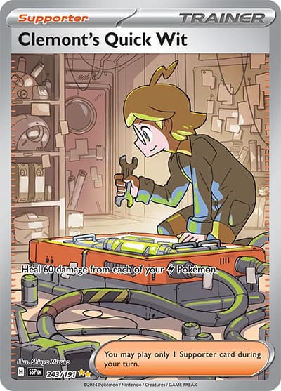 Clemont's Quick Wit（SSP 243/191 Special Illustration Rare / Surging Sparks / Scarlet & Violet）