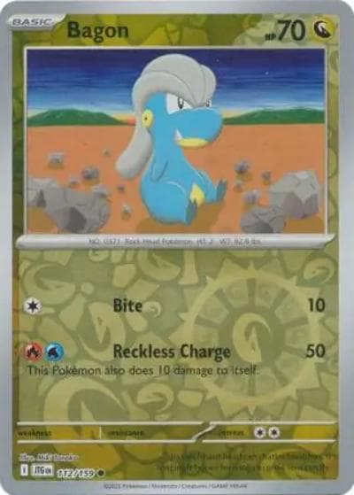 Bagon（JTG 112/159 Reverse Holo / Journey Together / Scarlet & Violet）