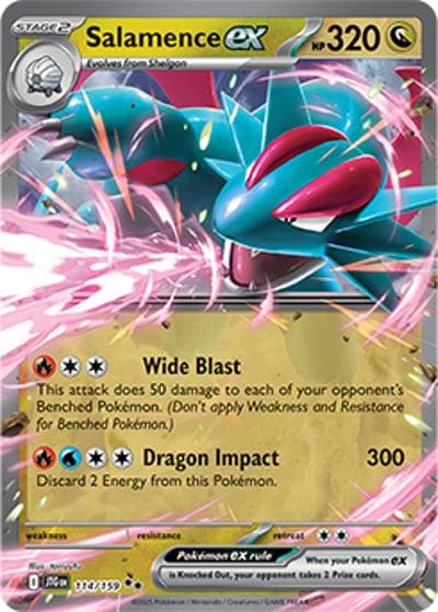 Salamence ex（JTG 114/159 Double Rare / Journey Together / Scarlet & Violet）