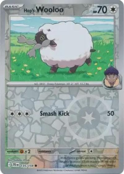 Hop's Wooloo（JTG 135/159 Reverse Holo / Journey Together / Scarlet & Violet）