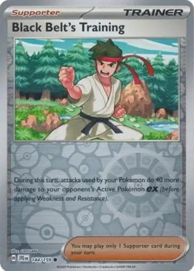 Black Belt's Training（JTG 144/159 Reverse Holo / Journey Together / Scarlet & Violet）