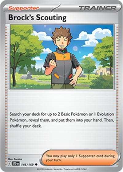 Brock's Scouting（JTG 146/159 Uncommon / Journey Together / Scarlet & Violet）