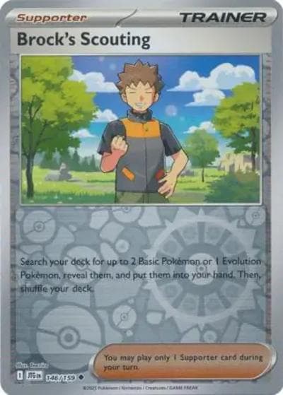 Brock's Scouting（JTG 146/159 Reverse Holo / Journey Together / Scarlet & Violet）