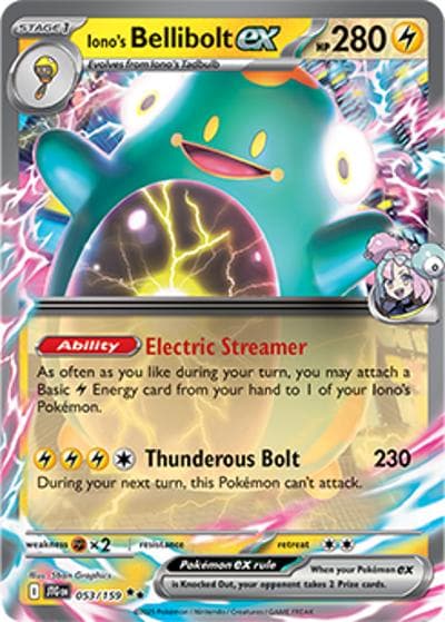 Iono's Bellibolt ex（JTG 053/159 Double Rare / Journey Together / Scarlet & Violet）