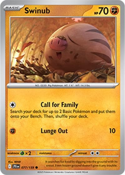 Swinub（JTG 077/159 Common / Journey Together / Scarlet & Violet）
