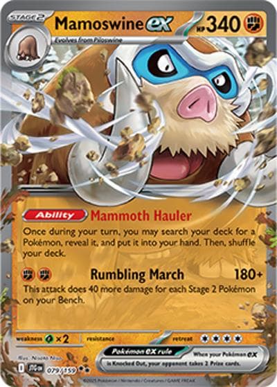 Mamoswine ex（JTG 079/159 Double Rare / Journey Together / Scarlet & Violet）