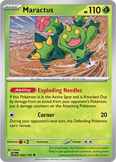 Maractus（JTG 008/159 Uncommon / Journey Together / Scarlet & Violet）