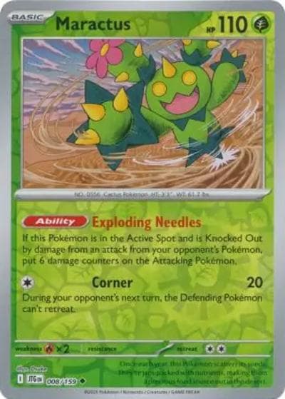 Maractus（JTG 008/159 Reverse Holo / Journey Together / Scarlet & Violet）
