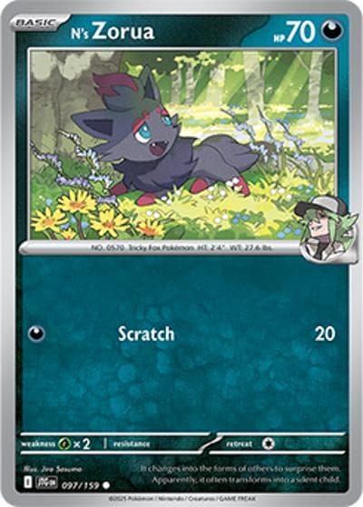 N's Zorua（JTG 097/159 Common / Journey Together / Scarlet & Violet）