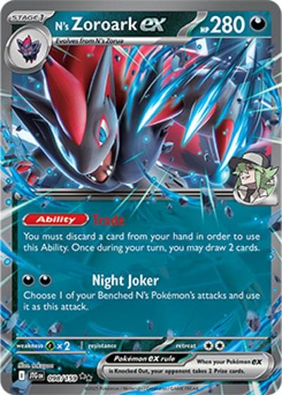 N's Zoroark ex（JTG 098/159 Double Rare / Journey Together / Scarlet & Violet）