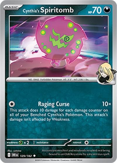 Cynthia's Spiritomb（DRI 129/182 Uncommon / Destined Rivals / Scarlet & Violet）