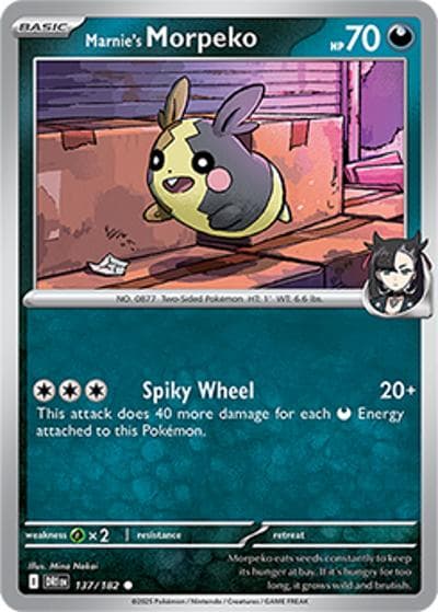 Marnie's Morpeko（DRI 137/182 Common / Destined Rivals / Scarlet & Violet）