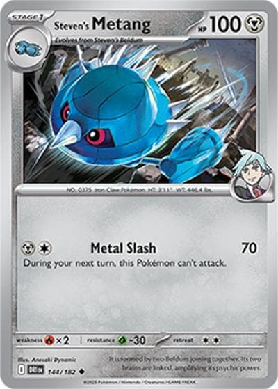 Steven's Metang（DRI 144/182 Uncommon / Destined Rivals / Scarlet & Violet）