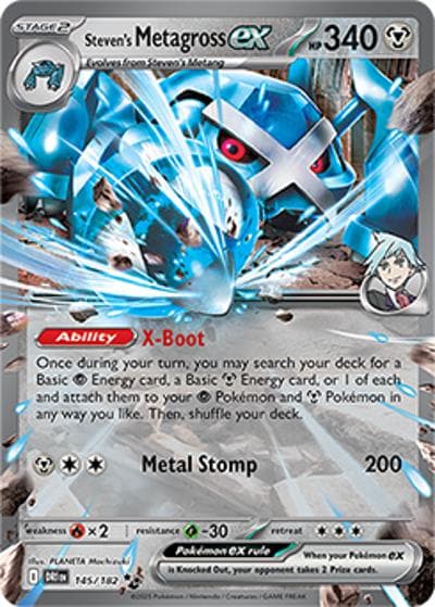 Steven's Metagross ex（DRI 145/182 Double Rare / Destined Rivals / Scarlet & Violet）