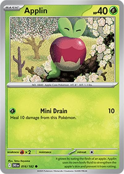Applin（DRI 016/182 Common / Destined Rivals / Scarlet & Violet）