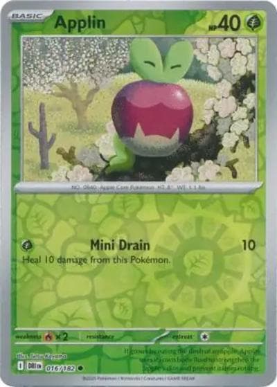 Applin（DRI 016/182 Reverse Holo / Destined Rivals / Scarlet & Violet）