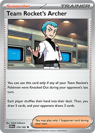 Team Rocket's Archer（DRI 170/182 Uncommon / Destined Rivals / Scarlet & Violet）