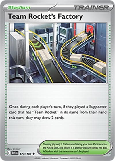 Team Rocket's Factory（DRI 173/182 Uncommon / Destined Rivals / Scarlet & Violet）