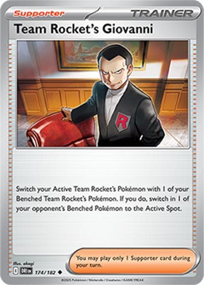 Team Rocket's Giovanni（DRI 174/182 Uncommon / Destined Rivals / Scarlet & Violet）