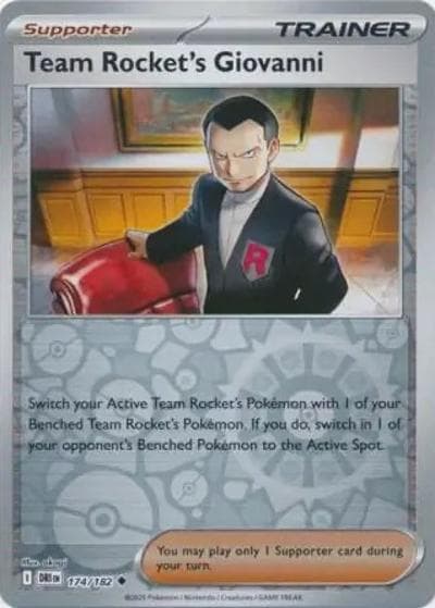 Team Rocket's Giovanni（DRI 174/182 Reverse Holo / Destined Rivals / Scarlet & Violet）