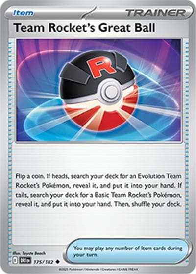 Team Rocket's Great Ball（DRI 175/182 Uncommon / Destined Rivals / Scarlet & Violet）