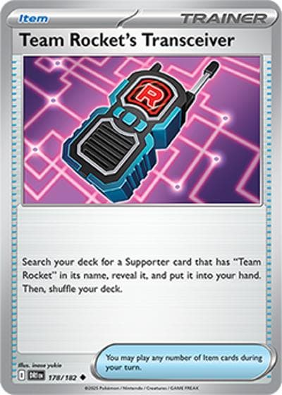 Team Rocket's Transceiver（DRI 178/182 Uncommon / Destined Rivals / Scarlet & Violet）